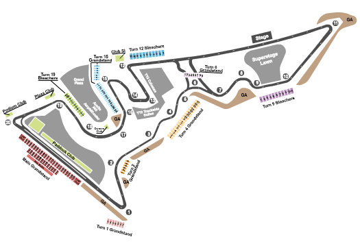Circuit of The Americas Grand Prix Seating Chart